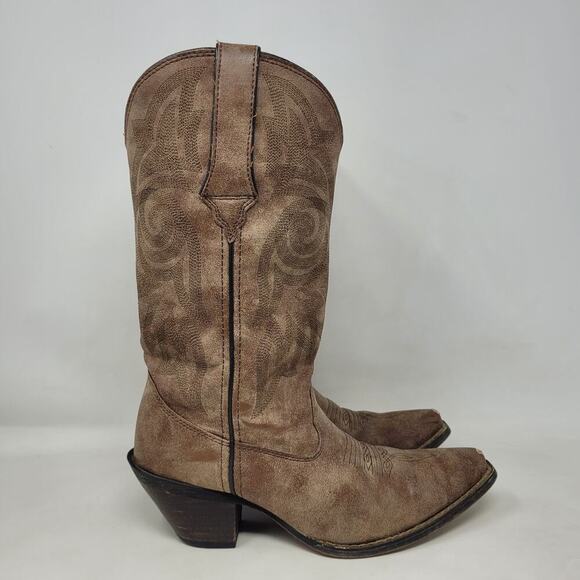 Durango Boots Women 6.5M Brown Faux Leather Western Cowboy Rodeo Cowgirl DCRD145 - Picture 2 of 12
